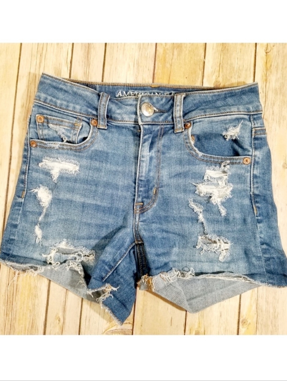 American Eagle Outfitters Hi-rise shortie denim